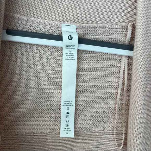 Lululemon Cashlu Wrap Cardigan Sweater in Pink Bliss - Picture 8 of 12